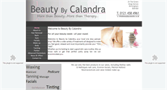 Desktop Screenshot of beautybycalandra.co.uk